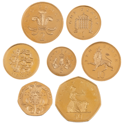 Pre-Owned 2002 UK Golden Jubilee Proof Gold Currency Coin Set - Damaged Box