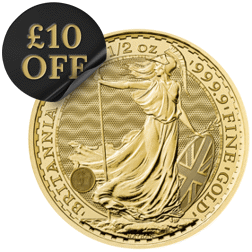 Pre-Owned UK Britannia 1/2oz Gold Coin (2013 - Present) - Mixed Dates