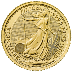 Pre-Owned UK Britannia 1/10oz Gold Coin (2013 - Present) - Mixed Dates