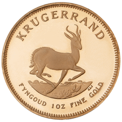 Pre-Owned South African Krugerrand 1oz Proof Design Gold Coin - Mixed Dates