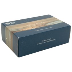 Pre-Owned 2020 UK Britannia Premium Proof Gold 3-Coin Set - Damaged Outer Box