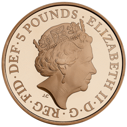 Pre-Owned 2020 UK 150th Anniversary of the Red Cross £5 Proof Gold Coin