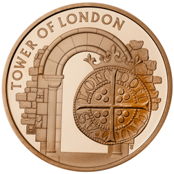 Pre-Owned 2020 Tower of London: The Royal Mint £5 Proof Gold Coin