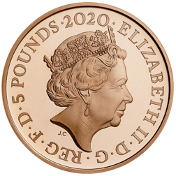 Pre-Owned 2020 Tower of London: The Royal Mint £5 Proof Gold Coin