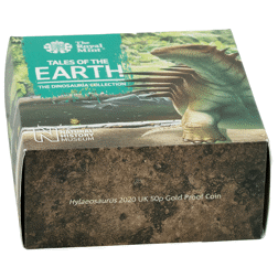 Pre-Owned 2020 UK Tales of the Earth: Hylaeosaurus 50p Proof Gold Coin