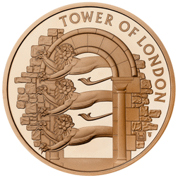Pre-Owned 2020 Tower of London: The Royal Menagerie £5 Proof Gold Coin