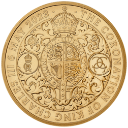 Pre-Owned 2023 UK Coronation of King Charles III 2oz Proof Gold Coin