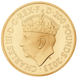 Pre-Owned 2023 UK Coronation of King Charles III 2oz Proof Gold Coin