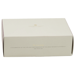 Pre-Owned UK Benedetto Pistrucci Celebration Full Sovereign Gold 2-Coin Set