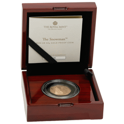 Pre-Owned 2024 UK 'The Snowman' 50p Proof Gold Coin
