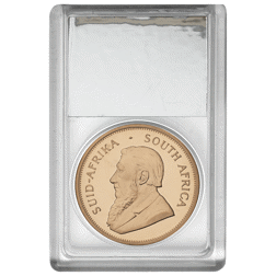 Pre-Owned 1983 South African Krugerrand 1oz Proof Gold Coin - SAGCE Graded 106 - Certificate 69189