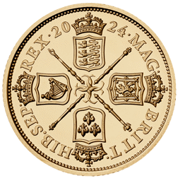 Pre-Owned 2024 East India Company Cruciform and Sceptre Guinea Proof Gold Coin