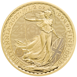 2027 UK Britannia 40th Anniversary 1/2oz Gold Coin
