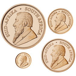 Pre-Owned 2018 South African Krugerrand Proof Design Gold 4-Coin Collection
