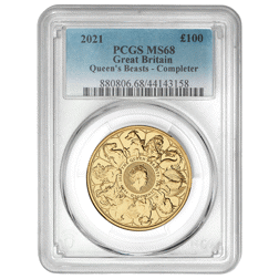 Pre-Owned 2021 UK Queen's Beasts Completer 1oz Gold Coin - PCGS Graded MS68 - 880806.68/44143158