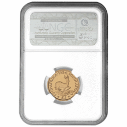 Pre-Owned 1954 Elizabeth II South African £1 Proof Gold Coin - NGC Graded PF62 - 2759782-001