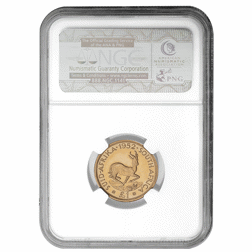 Pre-Owned 1952 George VI South African £1 Proof Gold Coin - NGC Graded PF64 - 2761663-001
