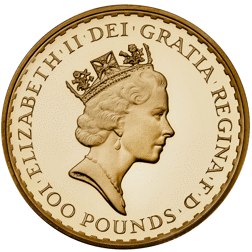 Pre-Owned 1994 UK Britannia Proof Design 1oz Gold Coin