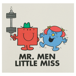 Pre-Owned UK 2021 Mr. Strong and Little Miss Giggle - 50th Anniversary of Mr. Men 1/4oz Proof Gold C