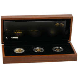 Pre-Owned 2013 UK Britannia Proof Gold 3-Coin Set