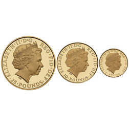 Pre-Owned 2013 UK Britannia Proof Gold 3-Coin Set