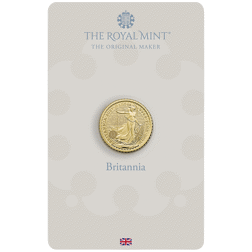 2027 UK Britannia 40th Anniversary 1/10oz Gold Coin - Carded