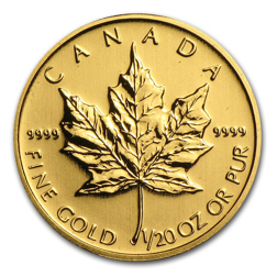 Pre-Owned Canadian Maple 1/20oz Gold Coin - Mixed Dates
