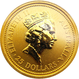 Pre-Owned Australian Nugget 1/4oz Gold Coin - Mixed Dates