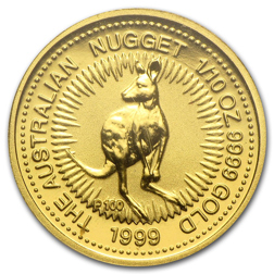 Pre-Owned Australian Nugget 1/10oz Gold Coin - Mixed Dates