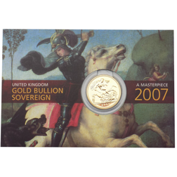 Pre-Owned 2007 UK Carded Full Sovereign Gold Coin