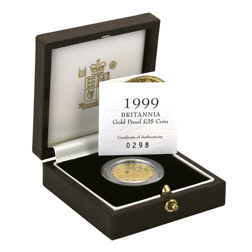 Pre-Owned 1999 UK Britannia 1/4oz Proof Gold Coin