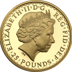 Pre-Owned 1999 UK Britannia 1/4oz Proof Gold Coin