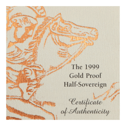 Pre-Owned 1999 UK Half Sovereign Proof Gold Coin