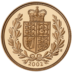 Pre-Owned 2002 UK Full Sovereign Proof Gold Coin