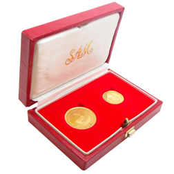 Pre-Owned 1986 & 1988 1/4oz & 1/10oz Krugerrand Gold Coin 2 Set