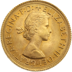 Pre-Owned 1966 UK Elizabeth II Full Sovereign Gold Coin