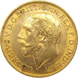 Pre-Owned 1916 London Mint George V Full Sovereign Gold Coin