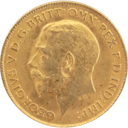 Pre-Owned 1915 UK George V Half Sovereign Gold Coin