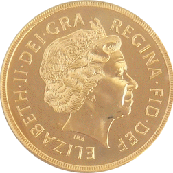 Pre-Owned 2000 UK Quintuple Sovereign Gold Coin