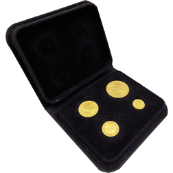 Pre-Owned 1987 Australian Nugget 4 Gold Coin Set