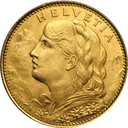 Pre-Owned Swiss 10 Franc Gold Coin