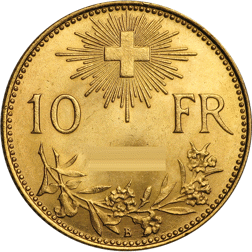 Pre-Owned Swiss 10 Franc Gold Coin
