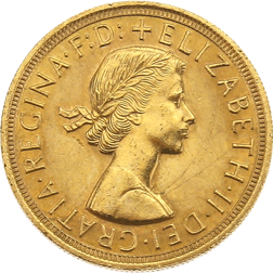 Pre-Owned 1957 UK Elizabeth II Full Sovereign Gold Coin