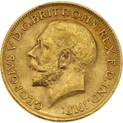 Pre-Owned 1914 London Mint George V Full Sovereign Gold Coin