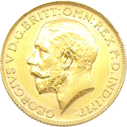 Pre-Owned 1925 South African Mint George V Full Sovereign Gold Coin