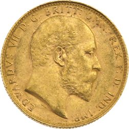 Pre-Owned 1908 Perth Mint Edward VII Full Sovereign Gold Coin