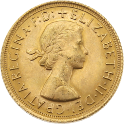 Pre-Owned 1968 UK Elizabeth II Full Sovereign Gold Coin