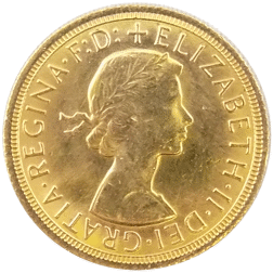Pre-Owned 1968 UK Elizabeth II Full Sovereign Gold Coin