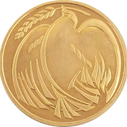 Pre-Owned 1995 UK Elizabeth II Dove Design Double Sovereign Gold Coin