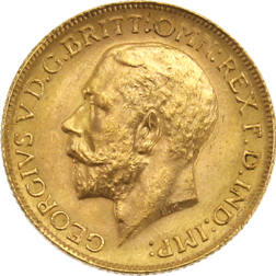 Pre-Owned 1911 Canada Mint George V Full Sovereign Gold Coin